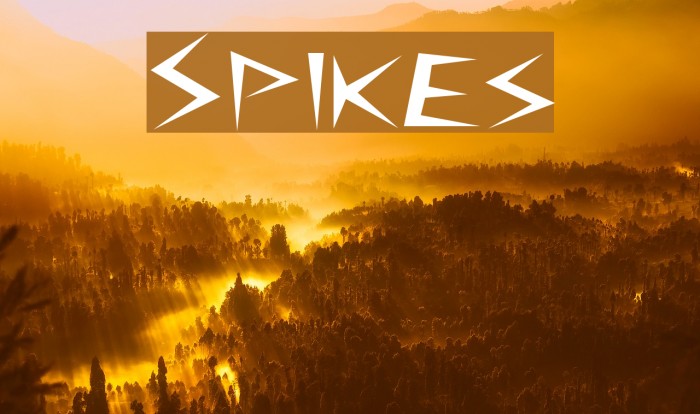 Spikes Font examples