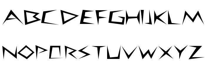 Spikes Font LOWERCASE