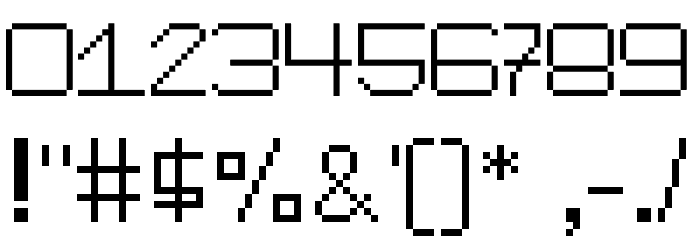 SpikeyBit Font OTHER CHARS