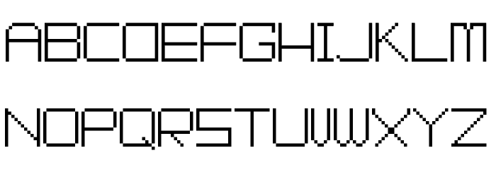 SpikeyBit Font LOWERCASE