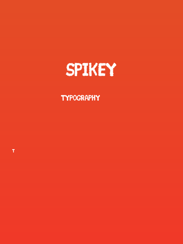 Spikey Poster
