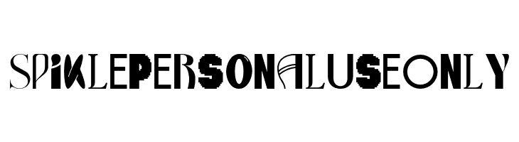 Spikle Personal Use Only  免费字体下载