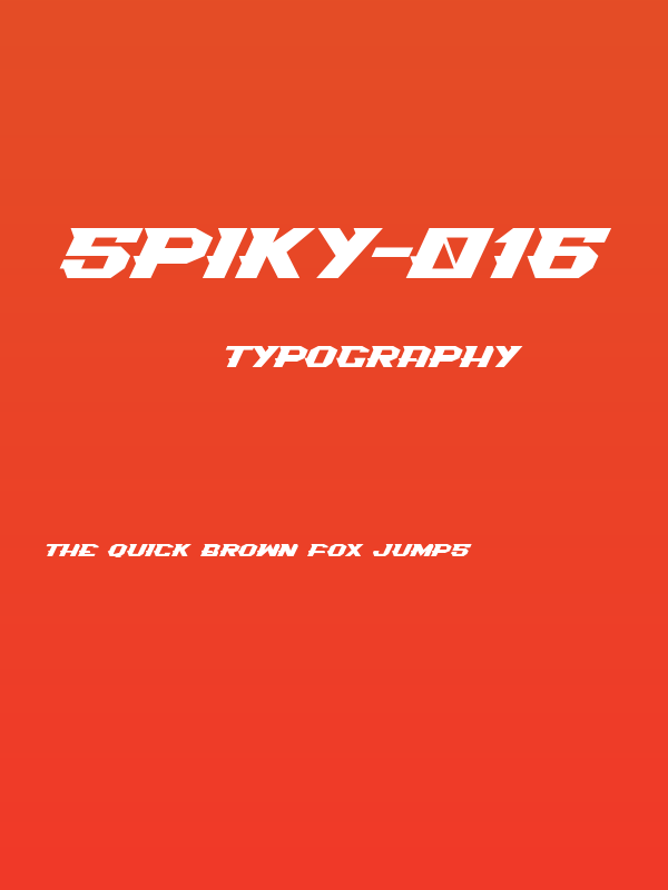 Spiky-016 Poster