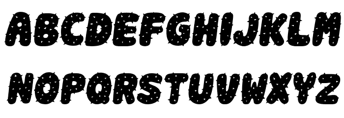 Spiky Book Italic Font LOWERCASE