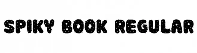 Spiky Book Regular  baixar fontes gratis