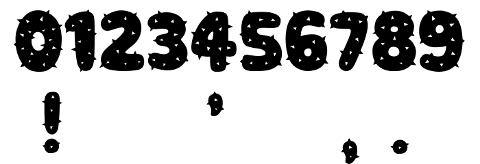 Spiky Book Regular Font OTHER CHARS