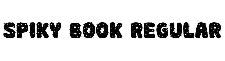 Spiky Book Regular  नि: शुल्क फ़ॉन्ट्स डाउनलोड