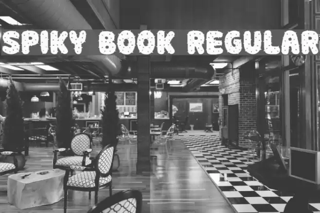 Spiky Book Regular Font examples