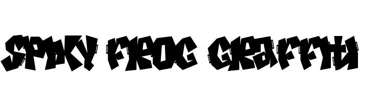 Spiky Frog Graffiti  les polices de caractères gratuit tlcharger