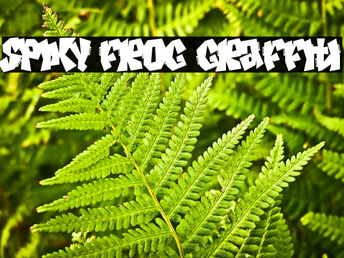 Spiky Frog Graffiti Example 1