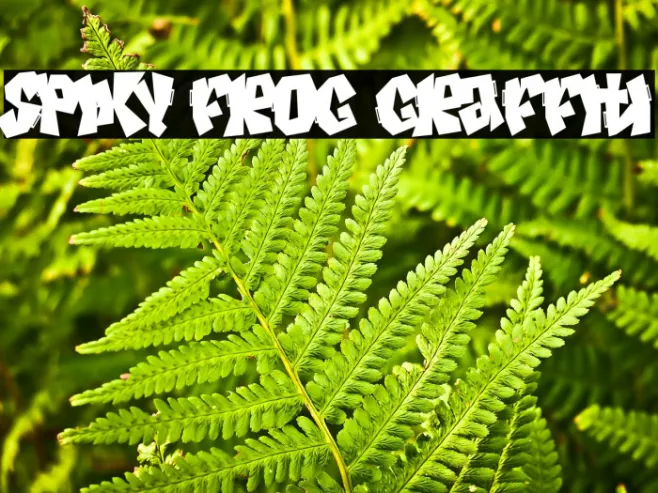 Spiky Frog Graffiti Example 1