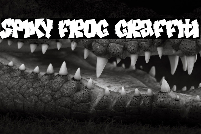 Spiky Frog Graffiti Example 3