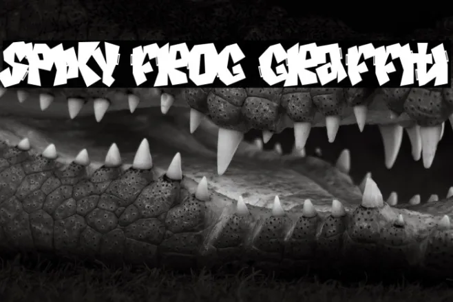Spiky Frog Graffiti Example 3
