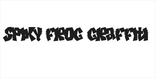 Spiky Frog Graffiti Logo
