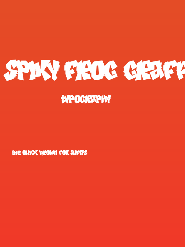 Spiky Frog Graffiti Poster