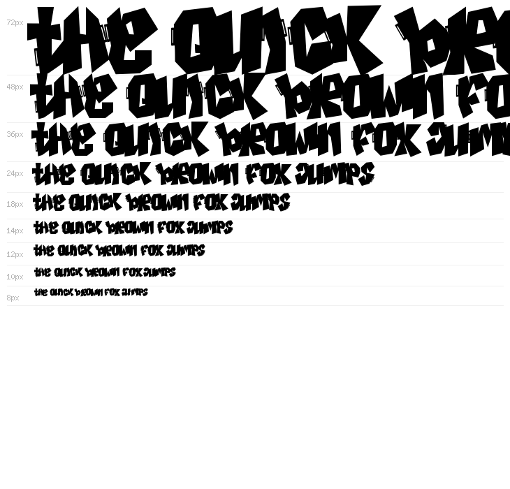 Spiky Frog Graffiti Waterfall