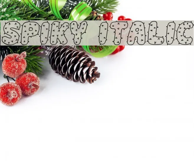 Spiky Italic Example 3