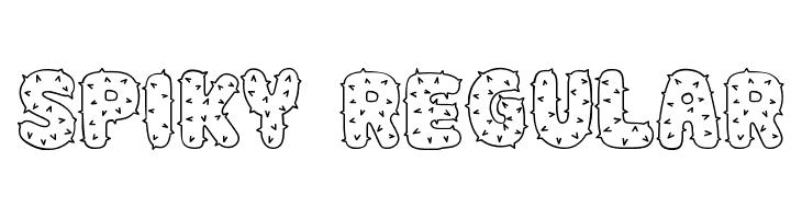Spiky Regular  Frei Schriftart Herunterladen