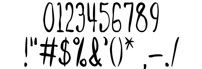 SpillMilk Font OTHER CHARS