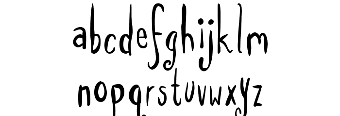 SpillMilk Font LOWERCASE