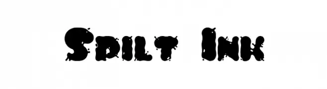 Spilt Ink  Fuentes Gratis Descargar