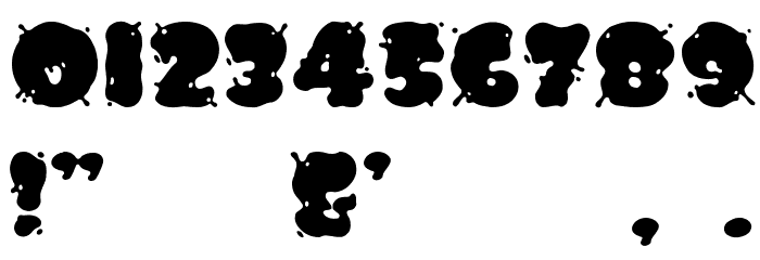 Spilt Ink Font OTHER CHARS