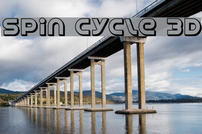 Spin Cycle 3D Font examples