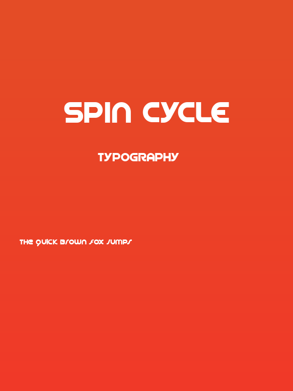 Spin Cycle Poster