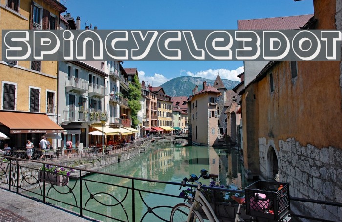 SpinCycle3DOT Font examples