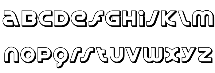 SpinCycle3DOT Font LOWERCASE