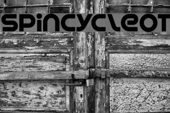 SpinCycleOT Font examples