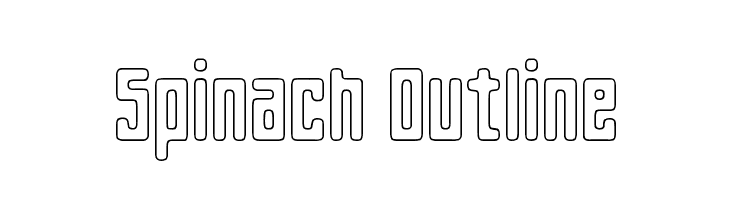 Spinach Outline  Free Fonts Download
