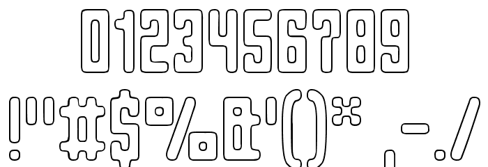 Spinach Outline Font OTHER CHARS