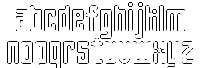 Spinach Outline Font LOWERCASE