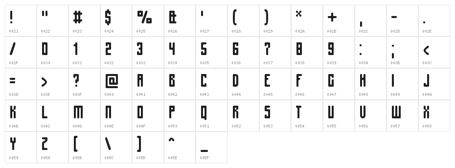 Spinach Character Map