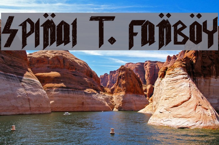 Spinal T. FanBoy Font examples