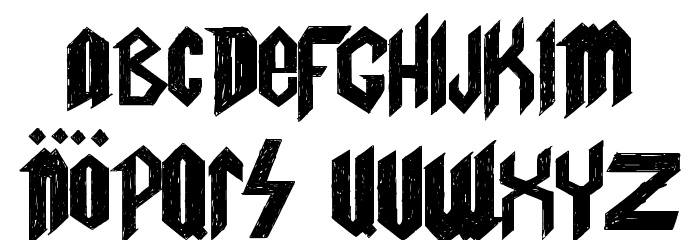Spinal T. FanBoy Font LOWERCASE