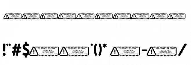 Spindark PERSONAL USE ONLY! フォント その他の文字