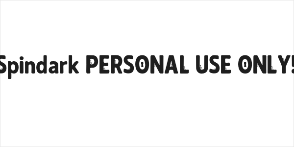 Spindark PERSONAL USE ONLY! Logo