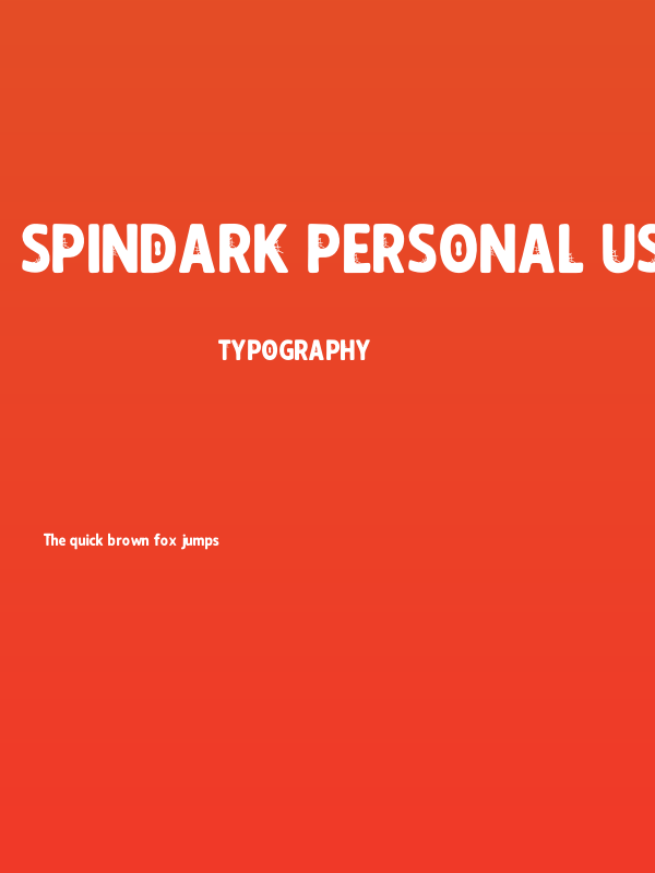 Spindark PERSONAL USE ONLY! Poster