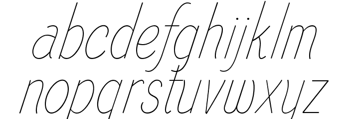 Spindle Refined Regular Font LOWERCASE