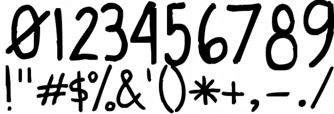 Spindly Legs Font OTHER CHARS