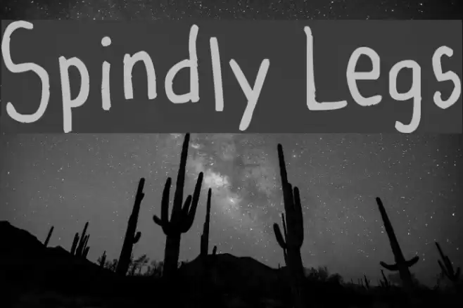 Spindly Legs Font examples