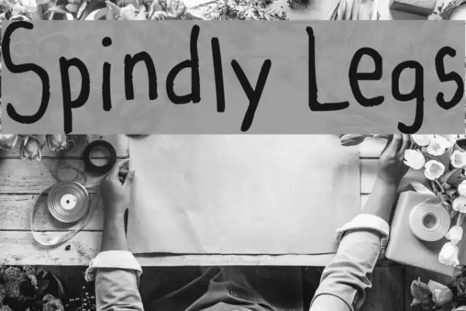 Spindly Legs Font examples