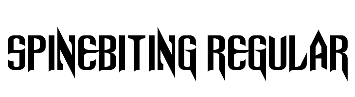 Spinebiting Regular  les polices de caractères gratuit tlcharger
