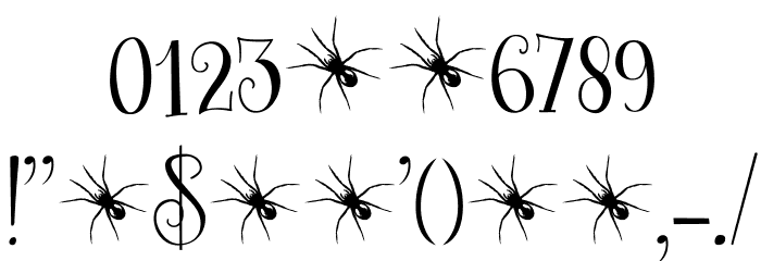 Spinnenkop DEMO Regular Font OTHER CHARS