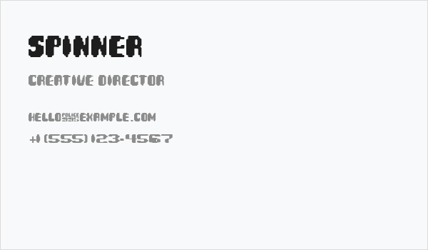 Spinner Business Card