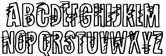 SpinningAround-Regular Font LOWERCASE