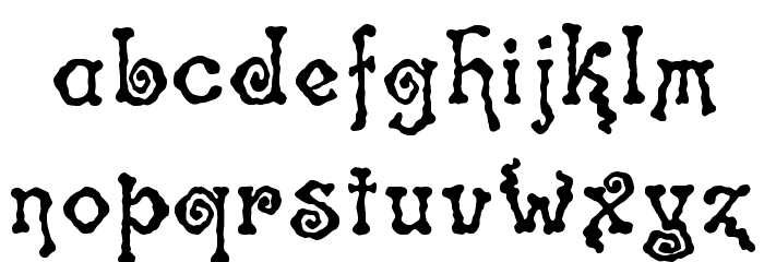 Spinstee Font LOWERCASE
