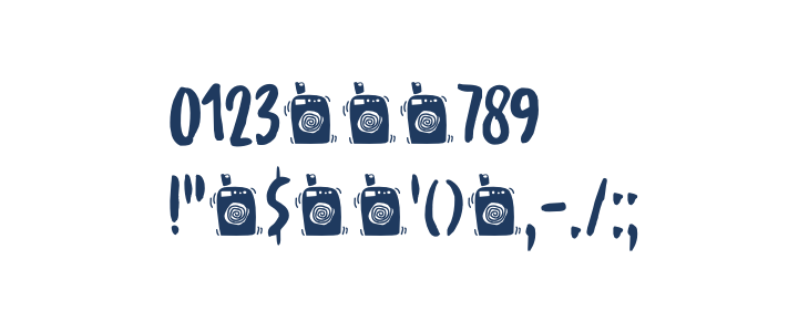 Spinwash DEMO Regular Other Characters